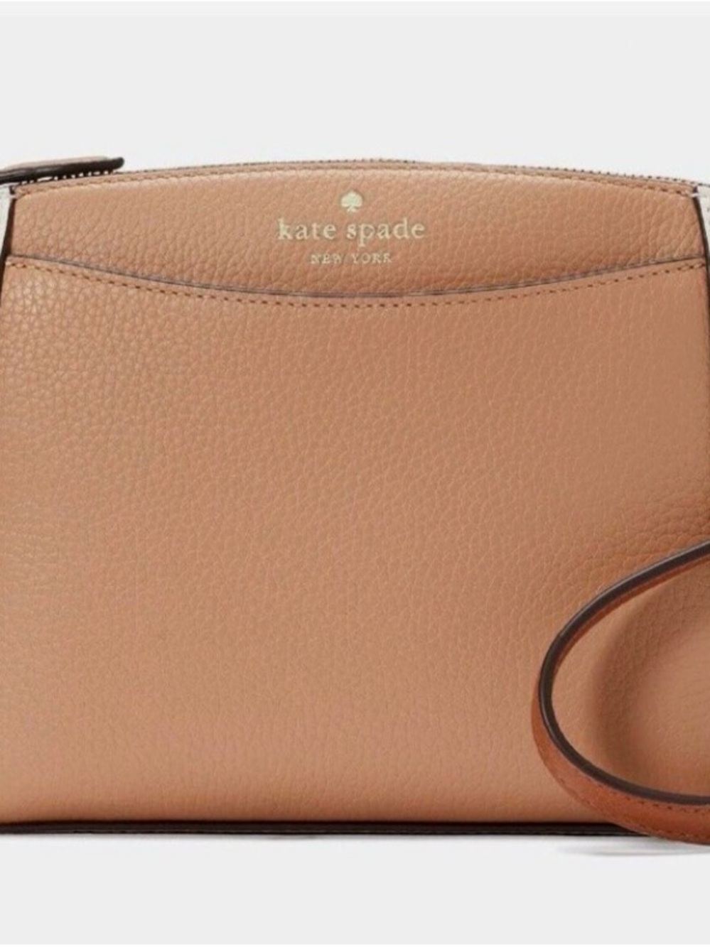 kate spade Tan Pebbled Leather Crossbody